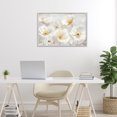 thumbnail image 2 of Stupell Industries Elegant White Floral Gray Framed Giclee Art design by Petal Prints Design, 16 x 24, 2 of 8