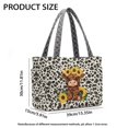 thumbnail image 6 of FOR U DESIGNS Sunflower Highland Cattle Print Tote Bag for Women, Quilted Two Tone Top Handbag with Pockets Double Sided Usable Shoulder Bag, Large Capacity Tote Handbag for Travel, 6 of 6