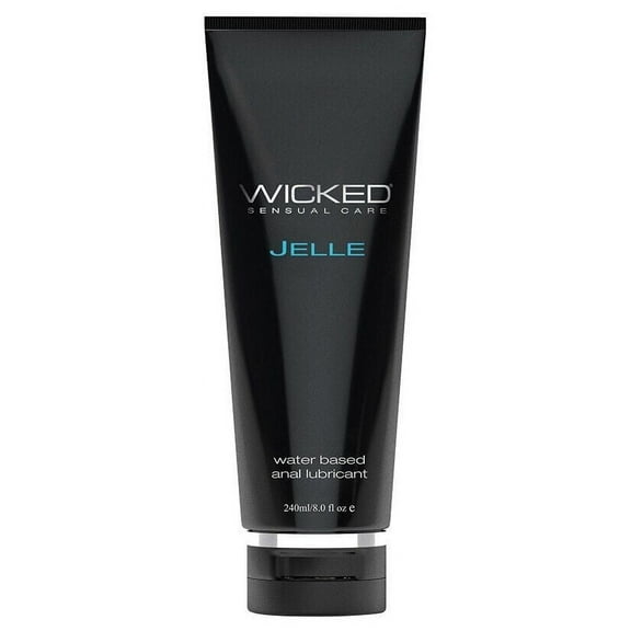 Wicked Jelle Water-Based Anal Lubricant 8oz - Personal Gel Lube