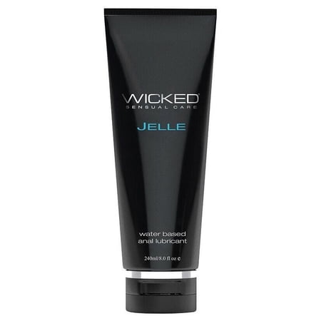 Wicked Jelle Water-Based Anal Lubricant 8oz - Personal Gel Lube