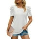 thumbnail image 3 of Blusa de manga abullonada,Blusa de manga abullonada, cuello redondo, blusa de manga abullonada, blusa tipo túnica informal, camisa, funcionalidad de alta precisión, 3 of 6