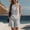 Khaki, variant on Women's Shorts Pants, Solid Color Linen Elastic Waist Drawstring Side Split, Casual Summer Shorts for Beach or Daily, 2026 New Limited-time Offer