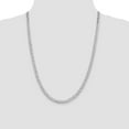 thumbnail image 5 of Diamond2Deal 925 Sterling Silver Rhodium-plated 5mm Beveled Curb Chain Necklace for Men 24", 5 of 6
