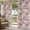 White Light Pink, variant on Outdoor Curtains for Patio Waterproof, White Pink Flower Outdoor Privacy Panels Grommet, Shabby Chic Spring Vintage Leaf Green Blackout Outside Curtains for Porch/Cabana 54"x95", 2 Panels
