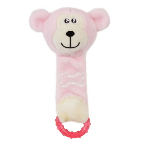 UPC: 0810051333619 | Pet Life ® Moo-Born  Plush Squeaky and Crinkle Newborn Rubber Teething Cat and Dog Toy