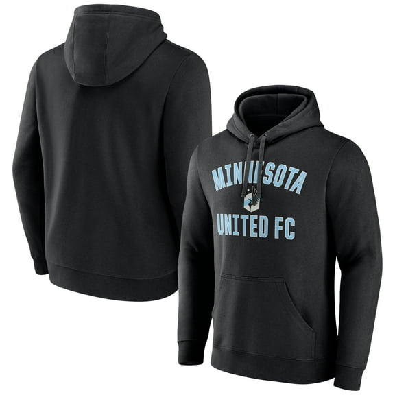 Men's Black Minnesota United FC Victory Arch Logo Pullover Hoodie