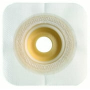 Sur-Fit Natura Colostomy Barrier Mold to Fit, Extended Wear Durahesive, White Tape 2-1/4 Inch Flange Universal Hydrocolloid 1-1/4 to 1-3/4 Inch Stoma 4-1/2 X 4-1/2 Inch, 404594 - Box of 10
