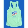 thumbnail image 3 of 4Th  Of July Day Racerback Tank Women -Image by Shutterstock, Female Small, 3 of 4