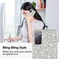thumbnail image 5 of Compatible with Samsung S20 FE Case Glitter Shockproof, for Samsung Galaxy S20 FE Phone Case Bling Sparkly Soft TPU and PC Silicone Shiny Girl Women Thin Protective Cover (Silver), 5 of 14