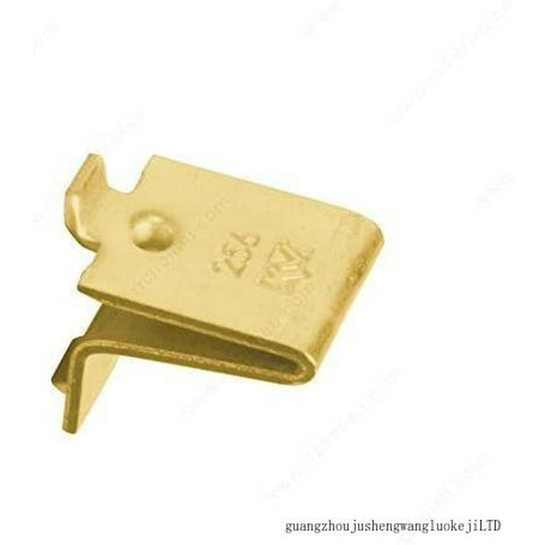 Knape & Vogt KV Shelf Support Clip Brass, Pack Of 12