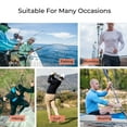 thumbnail image 5 of Mens Rash Guard Long Sleeve Hiking Fishing Breathable,SPF Shir Moisture Wicking Sun Protection Shirts For Men Lightweight Outdoor Workout Summer Clothes Orange L, 5 of 6