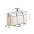 thumbnail image 6 of Outoloxit Jumbo 40-Inch Large Capacity Storage Bag for Clothes, Quilts & Blankets, Heavy-Duty Waterproof Travel Moving Tote with Reinforced Handles for Home, Bedroom, College Dorm Organization, 6 of 8