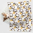 thumbnail image 6 of Sigee Penguin With Flowers for Pet Blanket for Dog Cat Puppy Blanket Cat Blankets for Small and Medium Pets-Small, 6 of 8