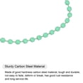 thumbnail image 4 of Unique Bargains 24Pack Light Green 4.72' Ball Bead Chains with Connectors for Key Chains DIY Crafts, 4 of 6