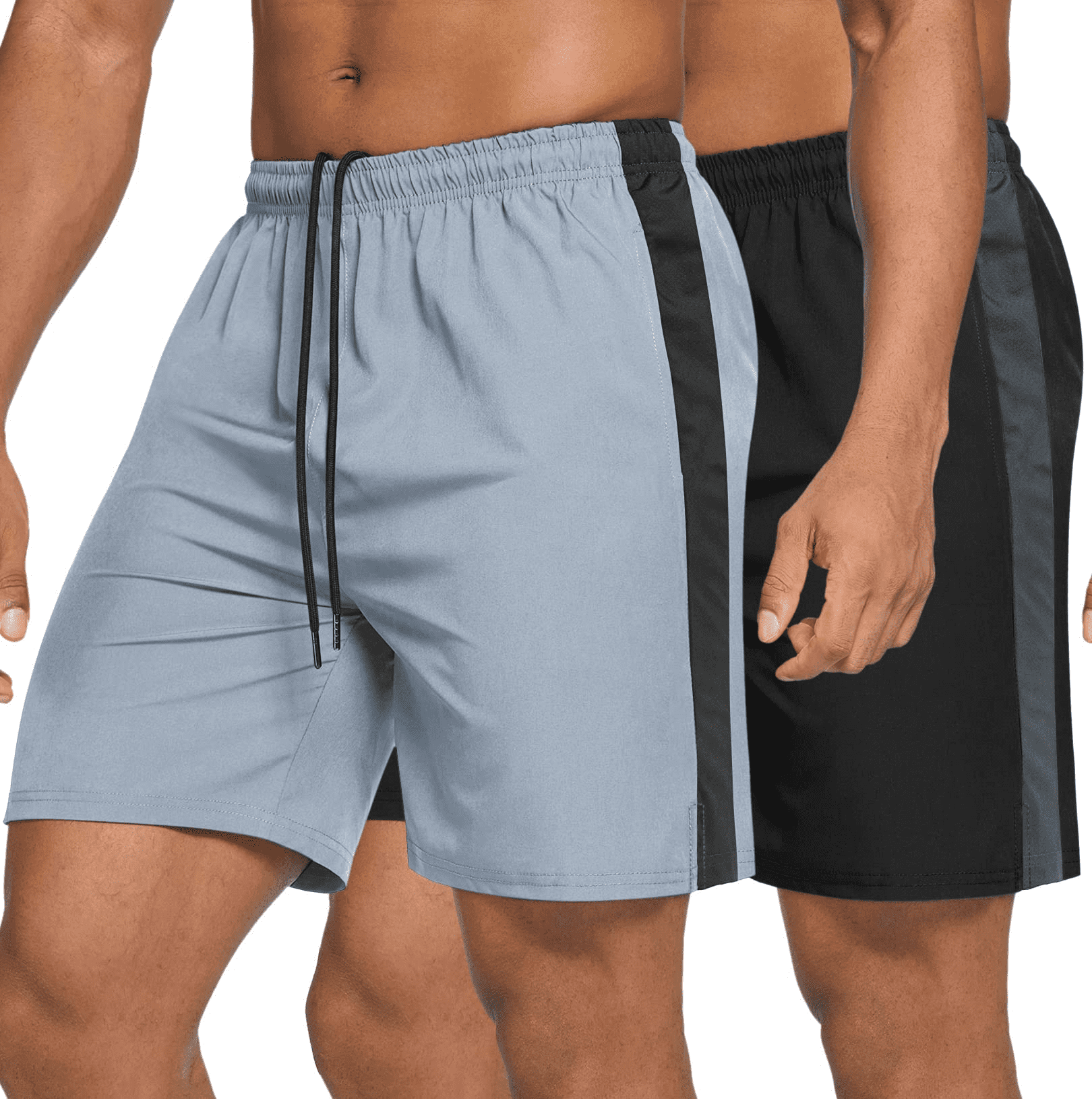 COOFANDY Men's 2 Pack Gym Workout Shorts 7" Quick Dry Training