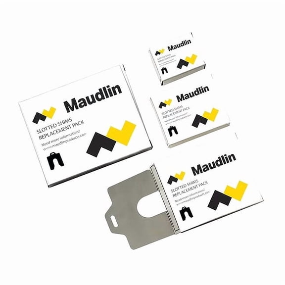 Maudlin Products Slotted Shim B-3 x 3" x 0.002", Pk20 MSB002-20