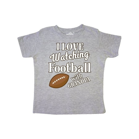 

Inktastic I Love Watching Football with Grandpa Gift Toddler Boy or Toddler Girl T-Shirt