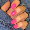 thumbnail image 2 of 48 Pcs Hot Pink Press on Nails Short Square. Solid Fake Nails Square,Glossy False Nails Reusable Glue on Nails Short Nails Press ons Simple Style Stick on Nails for Daily Wear, 2 of 5