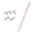 thumbnail image 2 of Llave de Afinación para Baquetas de Madera. de Tambor con Llave de Teclas de Velocidad de Movimiento Continuo, Mazos de Platillos de Tambor S 5A Hugo baquetas, 2 of 10