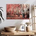 thumbnail image 3 of Elephant Stock Pink Birch Grove Wall Art - Horizontal Canvas Wall Art - Bedroom Wall Decor - Nature Canvas - Beige And Black Decor - 24" x 16", 3 of 8