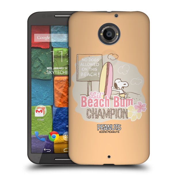 Official Peanuts Beach Bum Snoopy Hard Back Case For Motorola Phones 1 Walmart Com Walmart Com