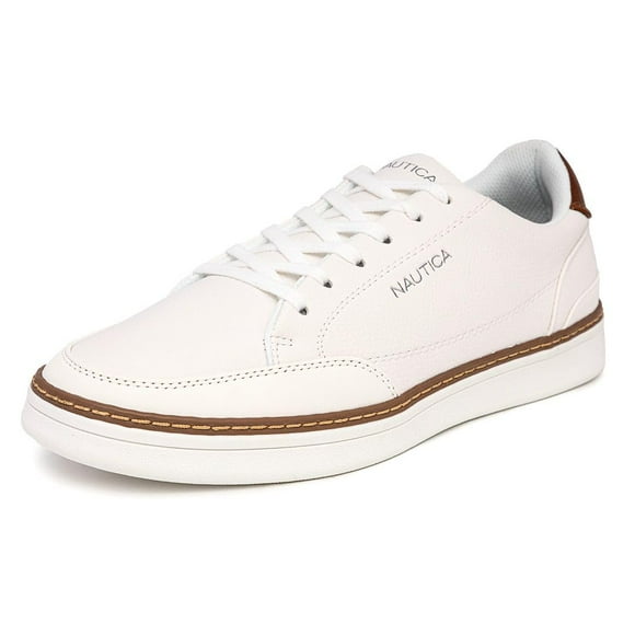 Zapatilla deportiva casual con cordones Shoe Nautica Jaro para hombre, color blanco