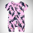 thumbnail image 2 of Baby Boy Bodysuit Cartoon Dinosaur Prints Zipper Footless Pajamas Cotton Short Sleeve Printing Romper Sleep and Play 12-18 Months, 2 of 3