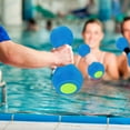 thumbnail image 3 of Aquatic Exercise Dumbbells, Soft Foam Barbells, Water Fitness Exercises Equipment for Adults, Water Dumbbells for Men Women Water Workouts, Swimming Training（1Pc）Blue Green, 3 of 4