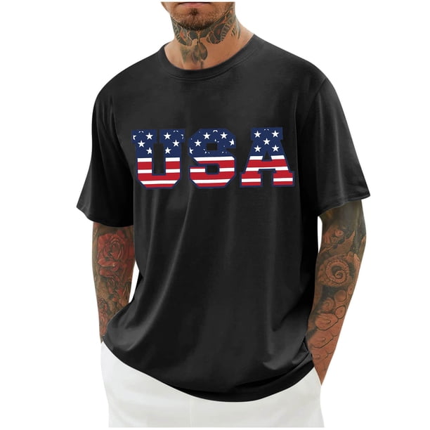 Camisas de Manga Larga para Hombres Imprimir Cuello Redondo Manga Corta Blusa Algodón Lino Poliéster, Camisa de Moda Casual para Hombres