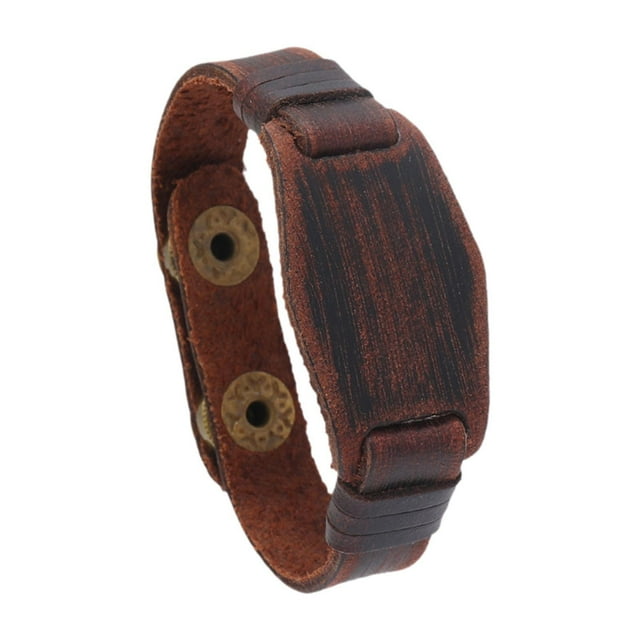 Pulsera De Cuero De Moda Chic Ajustable Para Adolescentes Él Y Ella Tú Misma