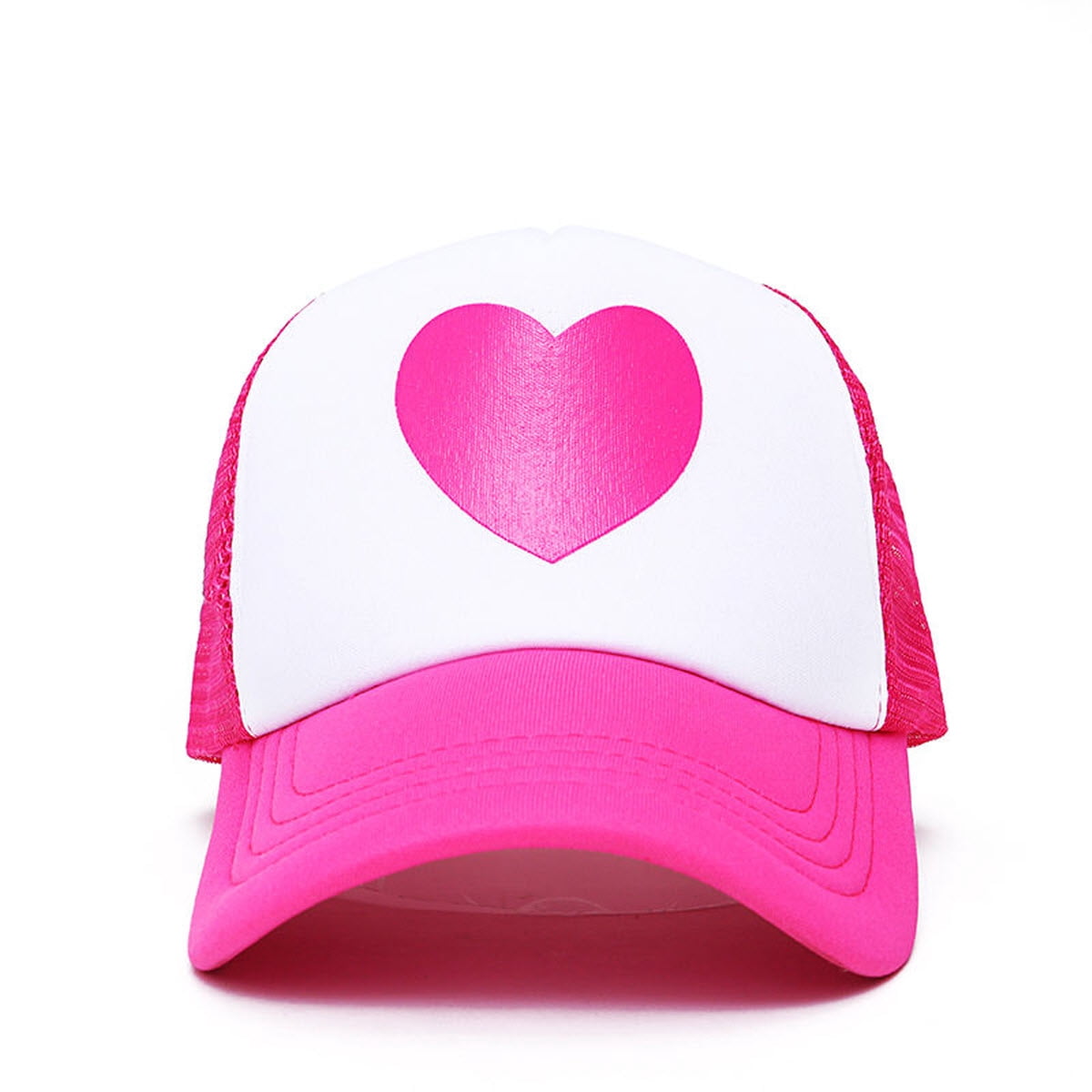 Mabel Pines Pink Heart Trucker Hat 