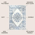 thumbnail image 4 of JONATHAN Y BOHEMIAN FLAIR 5 x 8 Area Rug, Inigo Cottage Medallion - Blue/Gray, BMF107A-5, 4 of 7