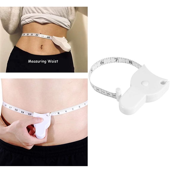 Agiferg Waist Body Tape Measure with Push Button, Measuring Waist and Arms
