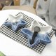 thumbnail image 3 of 1pc Sea Star Shape Key Jewelry Ceramic Plate Home Decorative Ornament (Blue), 3 of 4