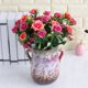 thumbnail image 5 of Gwong Decoración hogareña 1 unid romántico rosas falsas 6 cabezas flor artificial boda casa jardín decoración Gwong 98008, 5 of 6