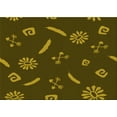thumbnail image 1 of Ahgly Company Machine Washable Indoor Rectangle Transitional Dark Yellow Green Area Rugs, 3' x 5', 1 of 7