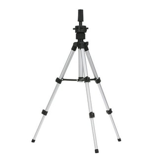 Dansee Wig Stand Tripod Metal Mannequin Head Tripod Stand Adjustable 43 inch (Black)