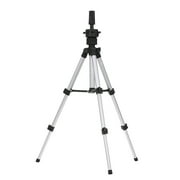 Nishore Mini Tripod Stand Metal Adjustable Cosmetology Hairdressing Training Mannequin Head Wig Stand