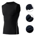 thumbnail image 4 of Chaleco de Atrenamiento de Gimnasio para Hombre, Camisa Sin Mangas para culturismo musculoso, aptitud, para correr, yoga, baloncesto, levantamiento de pesas con diseño de malla, 4 of 8
