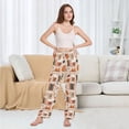 thumbnail image 6 of FORMRS Women's Pajama Pants with Pockets Soft Comfy Loungewear Sleep Bottom, Sizes S-2XL, Fall Acorns Pattern, 6 of 8