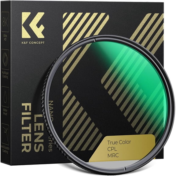 K&F CONCEPT 67mm CPL Filter True Color Circular Polarizers Filter with 28 Multi-Layer Coatings for Camera Lens Nano-Xcel Series