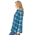 thumbnail image 3 of Woman Within Plus Size Classic Flannel Shirt, 3 of 6