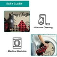 thumbnail image 6 of Merry Christmas Doormat, Buffalo Plaid Christmas Trees Decorative Indoor Outdoor Entrance Doormat Xmas Winter Welcome Door Mat Anti-Slip Rubber for Seasonal Holiday Decortion 17 x 29 Inch, 6 of 6