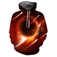 thumbnail image 3 of Sweat à Capuche Imprimé 3D Ciel Étoilé Mode Tendance Unisexe, 3 of 5