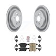 thumbnail image 1 of Transit Auto Rear Coated Disc Brake Rotors and Ceramic Pads Kit for Car 2019 Toyota Corolla 2.0L with Manual Parking KGA-103515, 1 of 11