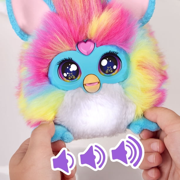 Furby DJ Furby Rainbow Plush Toy for Indoor Playground Fun