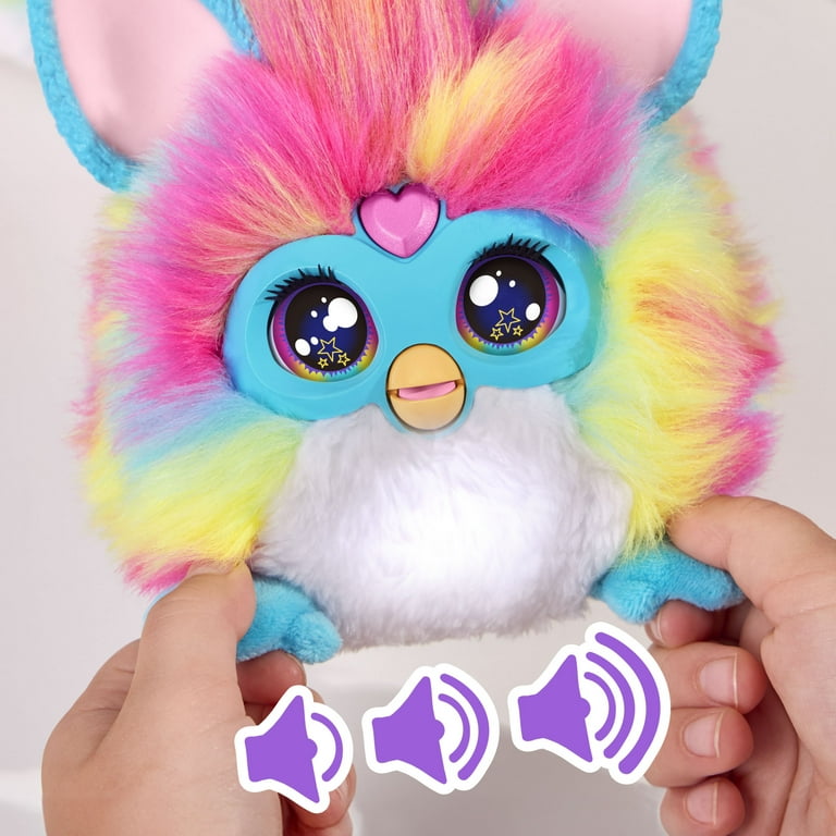 Free Shipping! Furby Interactive Rainbow Plush Toy with Lights