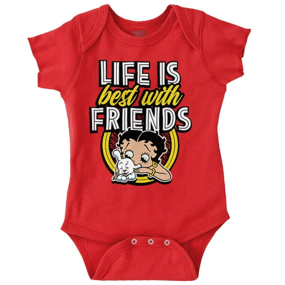Betty Boop Pudgy Cute Puppy Dog Bodysuit Jumper Girls Infant Baby Brisco Brands 12M
