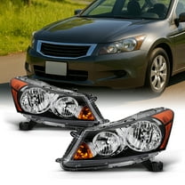 AKKON - For 2008 2009 2010 2011 2012 4-Door Sedan Honda Accord Driver & Passenger Side Headlights Headlamps