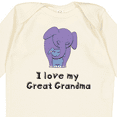 thumbnail image 4 of Inktastic I Love My Great Grandma Elephant Boys Long Sleeve Baby Bodysuit, 4 of 5